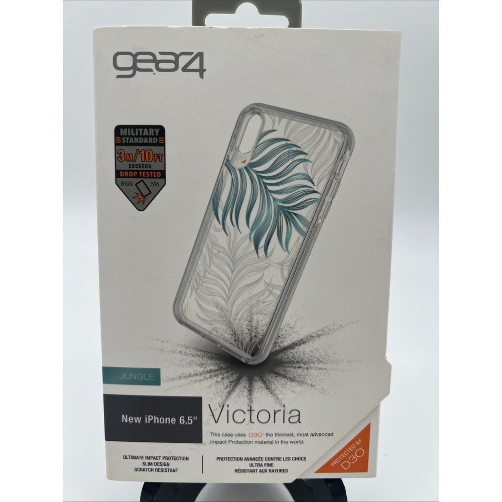 Gear4 D30 Victoria Case for Apple iPhone‎ XS Max - Floral Clear Military Grade